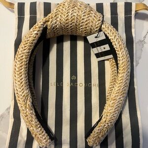 Lele Sadoughi Raffia Knotted Headband